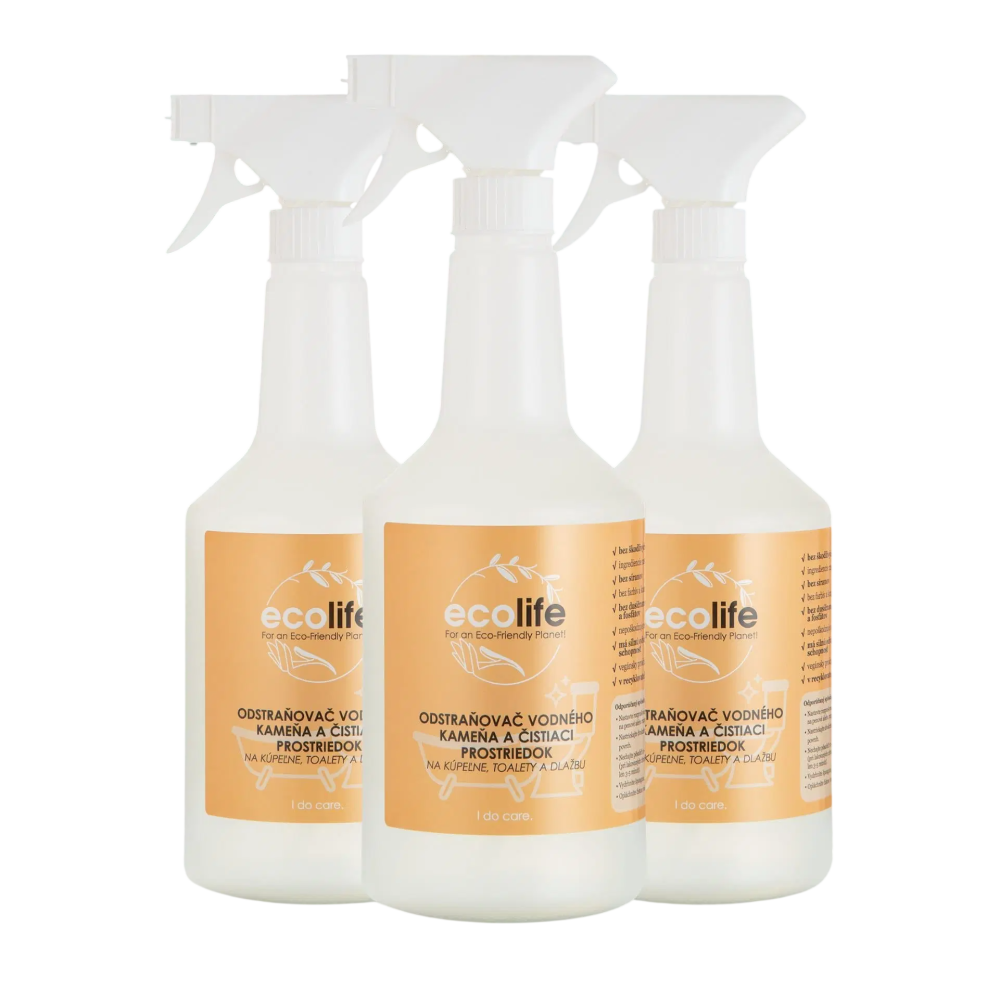 EcoLife TRIO SMART – Soluție anticalcar și de curățare (3×0,75 l)