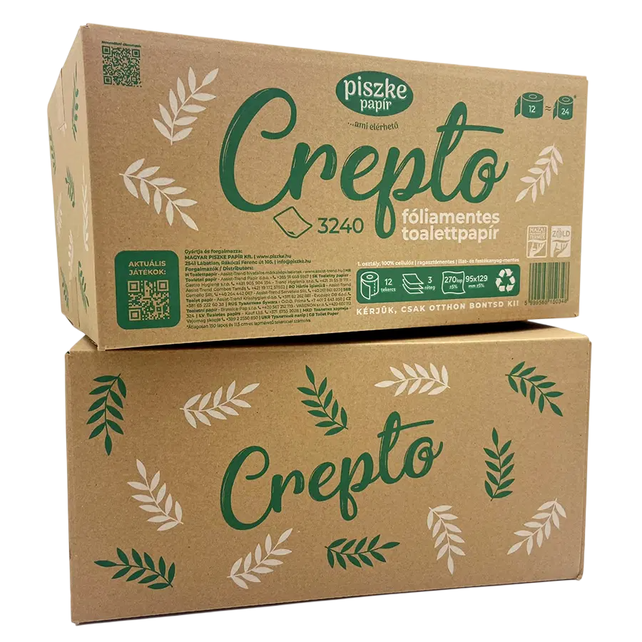 Hârtie igienică Crepto 3240 (12 role, 3 straturi)