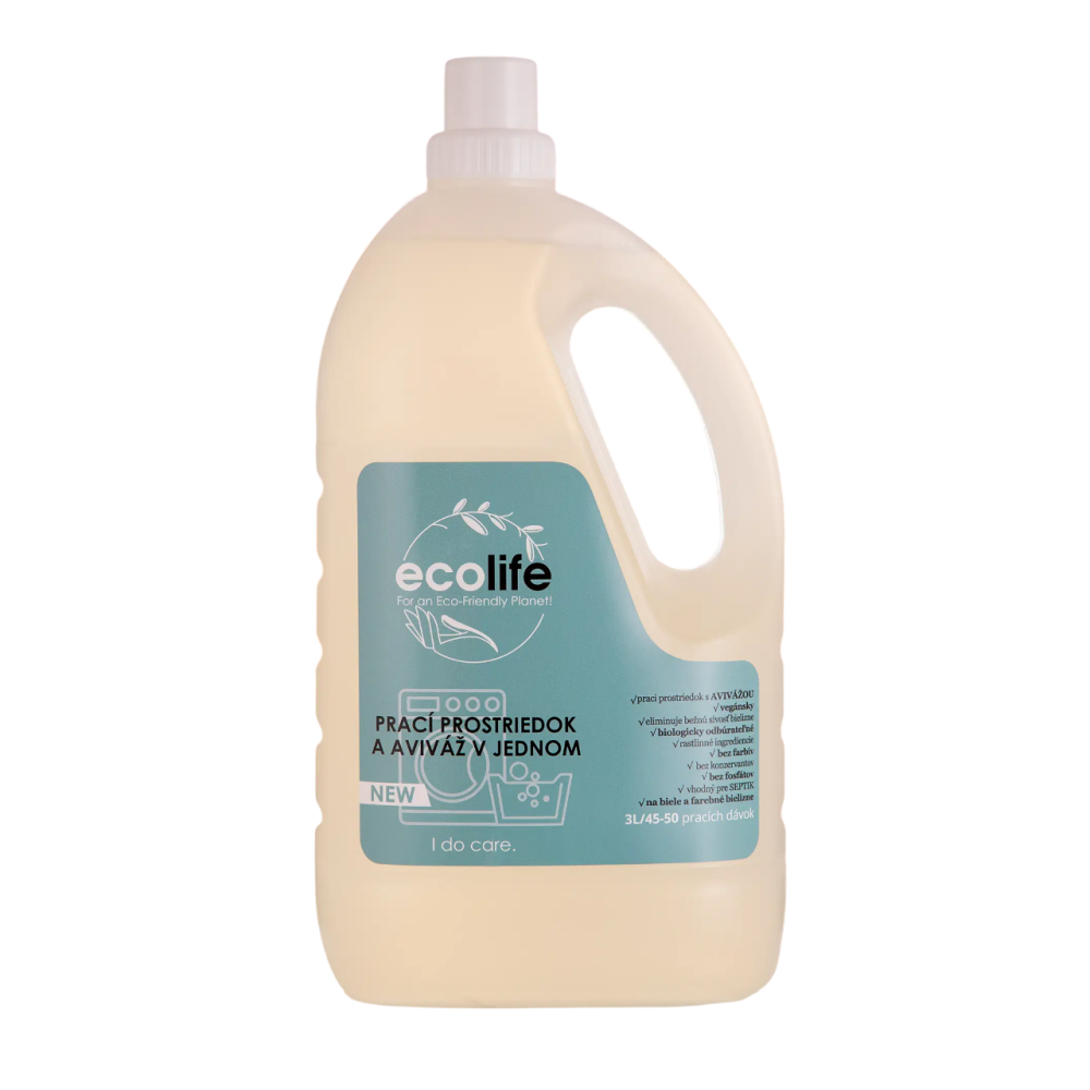 EcoLife Detergent de rufe și balsam 2 în 1 (3 l)