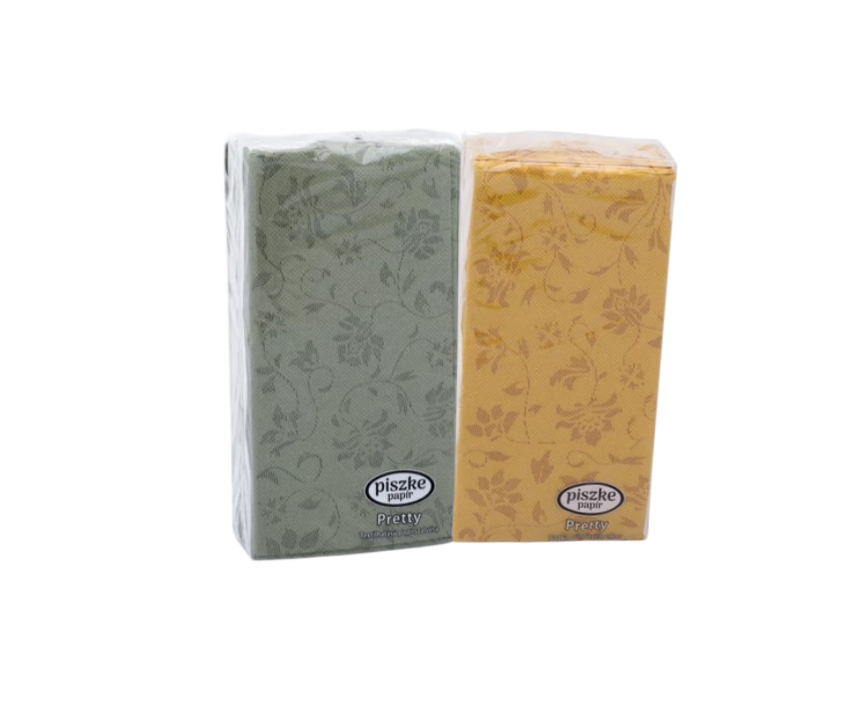 Szilvia Șervețele de hârtie Pretty cu efect textil – într-o superbă culoare muștar