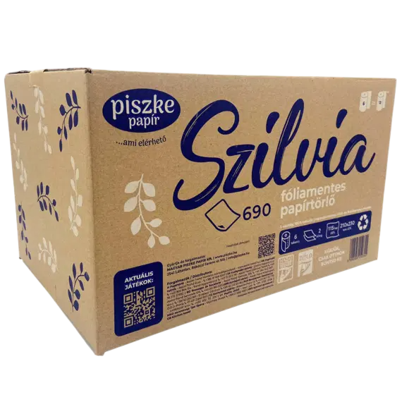 Prosoape de hârtie Szilvia 690 (6 role/pachet)