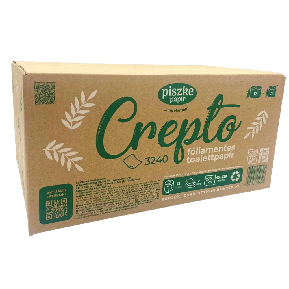 Hârtie igienică Crepto 3240 (12 role, 3 straturi) image 4