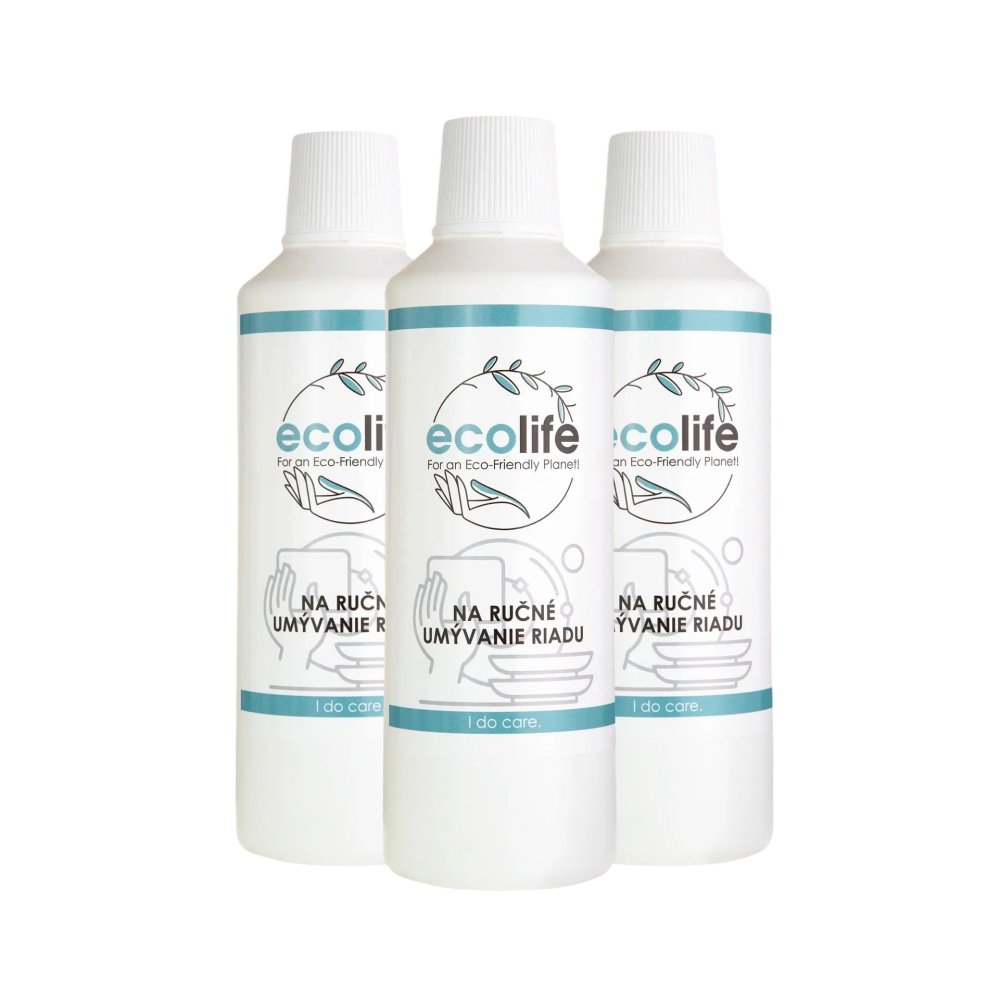 EcoLife TRIO SMART – Detergent pentru spălarea manuală a vaselor (3×1 l)
