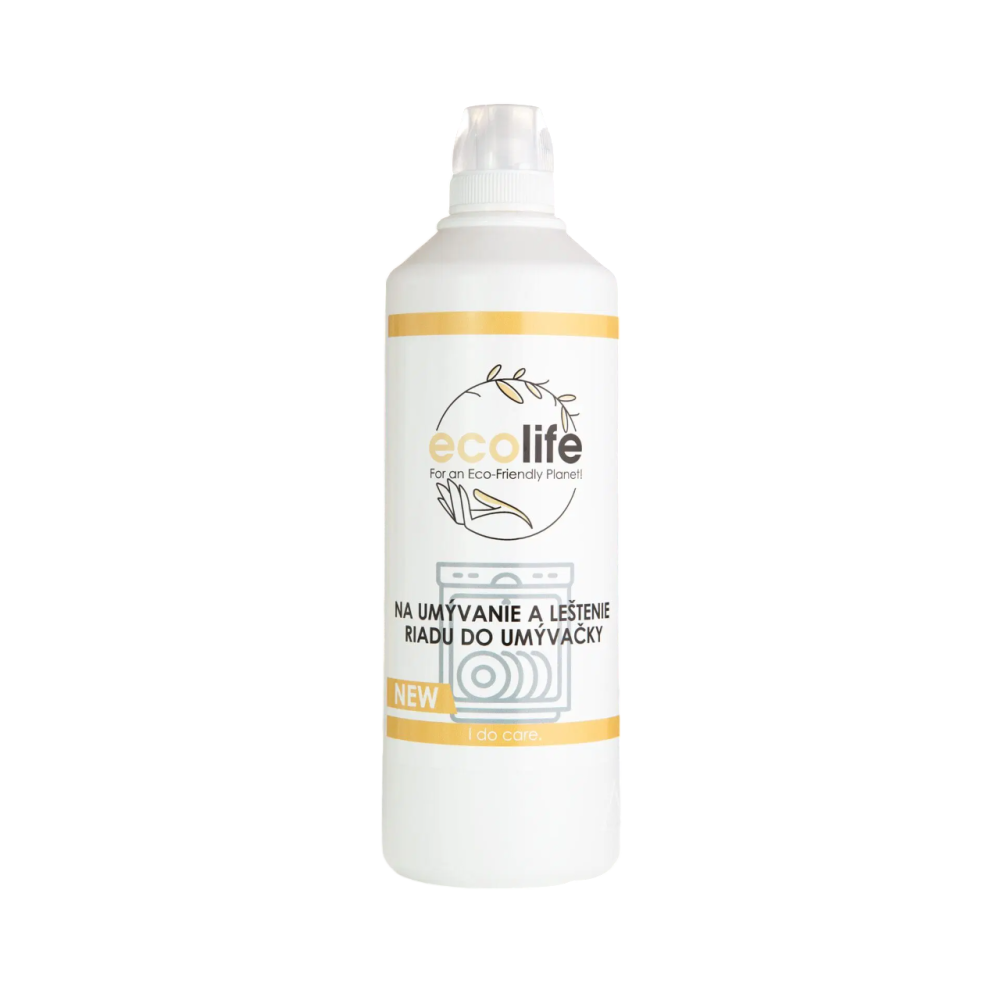 EcoLife Gel pentru mașina de spălat vase cu agent de clătire (2 în 1, 1 l)